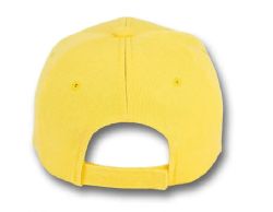 48 Bulk 6 Panel Velcro Mid Profile Cap Yellow
