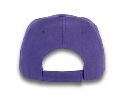 48 Bulk 6 Panel Velcro Mid Profile Cap Purple