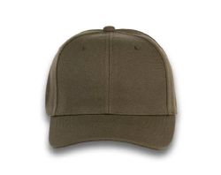48 Bulk 6 Panel Velcro Mid Profile Cap Olive
