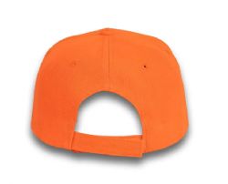 48 Bulk 6 Panel Velcro Mid Profile Cap Neon Orange