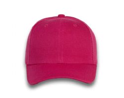 48 Bulk 6 Panel Velcro Mid Profile Cap Hot Pink