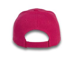 48 Bulk 6 Panel Velcro Mid Profile Cap Hot Pink