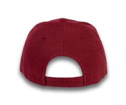 48 Bulk 6 Panel Velcro Mid Profile Cap Burgundy