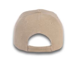 48 Bulk 6 Panel Velcro Mid Profile Cap Khaki