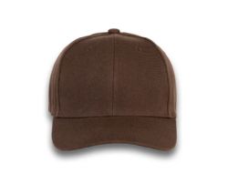 48 Bulk 6 Panel Velcro Mid Profile Cap Brown