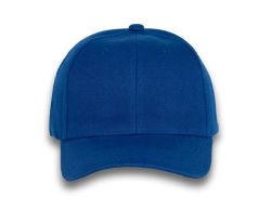 48 Bulk 6 Panel Velcro Mid Profile Cap Royal