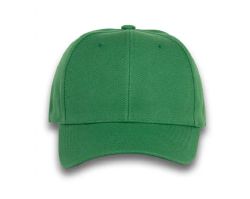 48 Bulk 6 Panel Velcro Mid Profile Cap Kelly Green