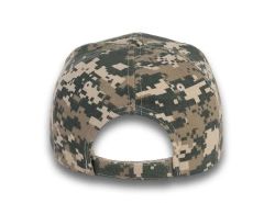 48 Bulk 6 Panel Velcro Mid Profile Cap Digi Camo
