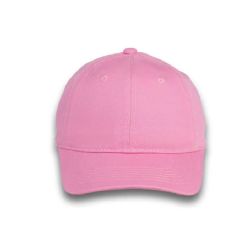 48 Bulk 6 Panel Strapback Mid Profile Cotton Cap Pink