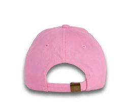 48 Bulk 6 Panel Strapback Mid Profile Cotton Cap Pink