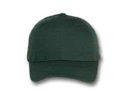 48 Bulk 6 Panel Strapback Mid Profile Cotton Cap Dark Green