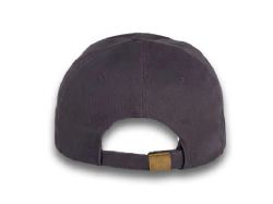 48 Bulk 6 Panel Strapback Mid Profile Cotton Cap Dark Grey