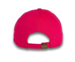 48 Bulk 6 Panel Strapback Mid Profile Cotton Cap Hot Pink