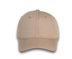 48 Bulk 6 Panel Strapback Mid Profile Cotton Cap Khaki