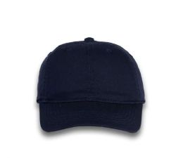 48 Bulk 6 Panel Strapback Mid Profile Cotton Cap Navy