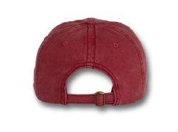 48 Bulk 6 Panel Strapback High Profile Cotton Cap Burgundy
