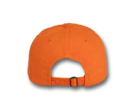 48 Bulk 6 Panel Strapback High Profile Cotton Cap Orange
