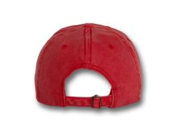 48 Bulk 6 Panel Strapback High Profile Cotton Cap Red