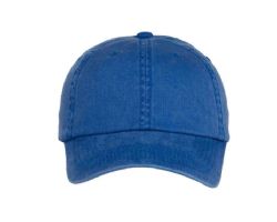 48 Bulk 6 Panel Strapback High Profile Cotton Cap Royal