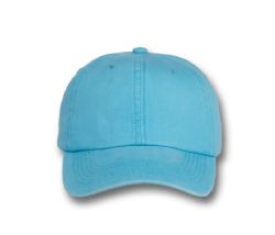 48 Bulk 6 Panel Strapback High Profile Cotton Cap Sky Blue