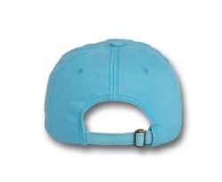 48 Bulk 6 Panel Strapback High Profile Cotton Cap Sky Blue