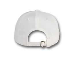 48 Bulk 6 Panel Strapback High Profile Cotton Cap White