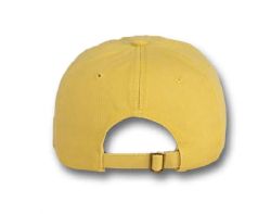 48 Bulk 6 Panel Strapback High Profile Cotton Cap Yellow