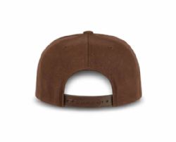 48 Bulk 6 Panel Snapback High Profile Flat Brim Hat Brown