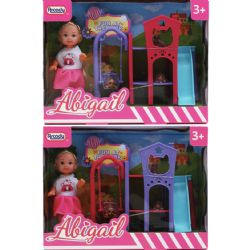 12 Bulk 5-Inch Abigail Doll W/ Dogs & Accss In Window Box, 2 Assrt