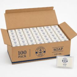 100 Bulk Yacht & Smith Bar Soap 2oz In Plastic Box