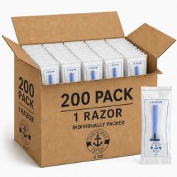 200 Bulk Yacht & Smith Double Blade Razor In Film Bag