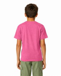 24 Bulk Kids Youth Cotton Dark Pink T Shirts Size XS