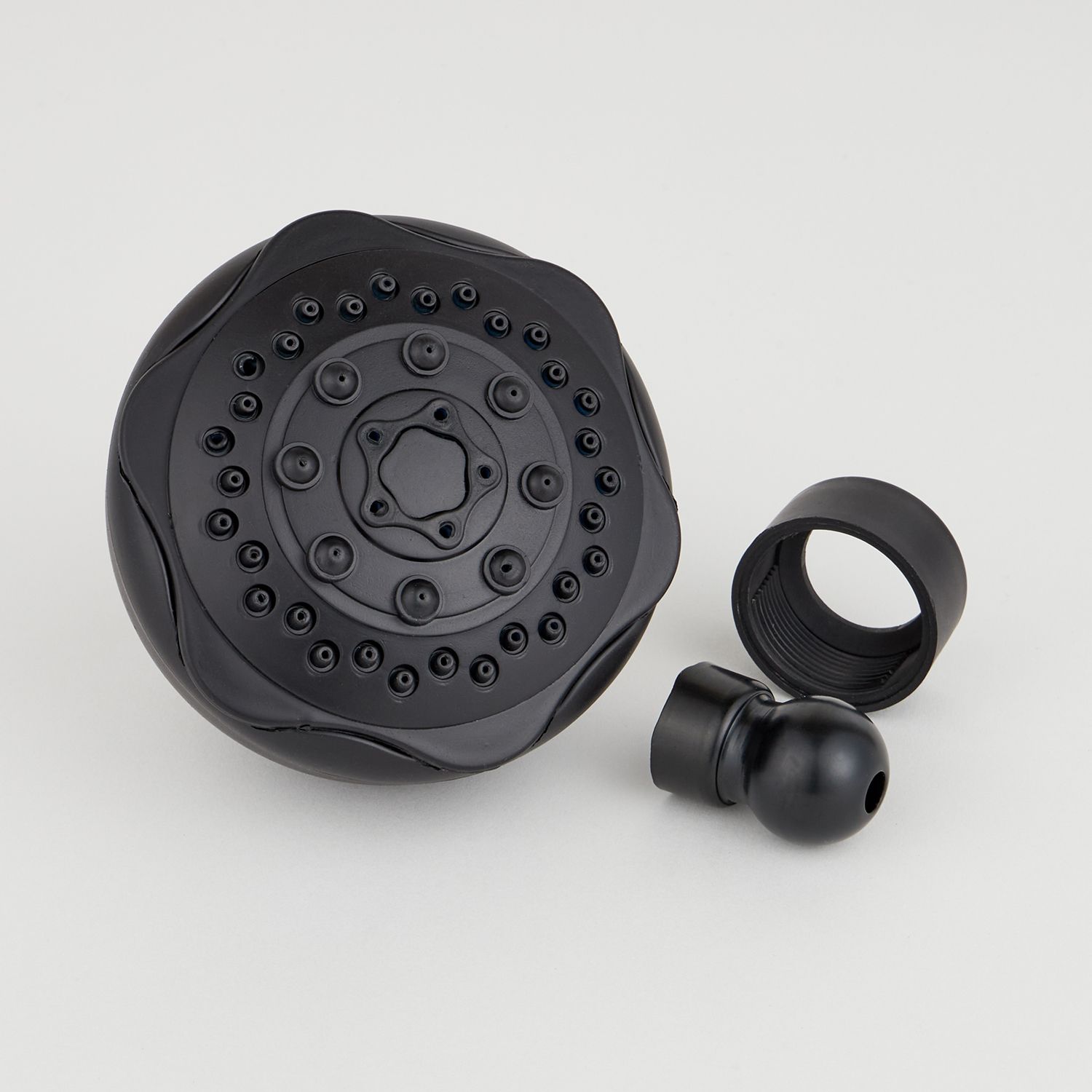 12 Bulk Fixed Shower Head With 5 Spray Modes, Matte Black