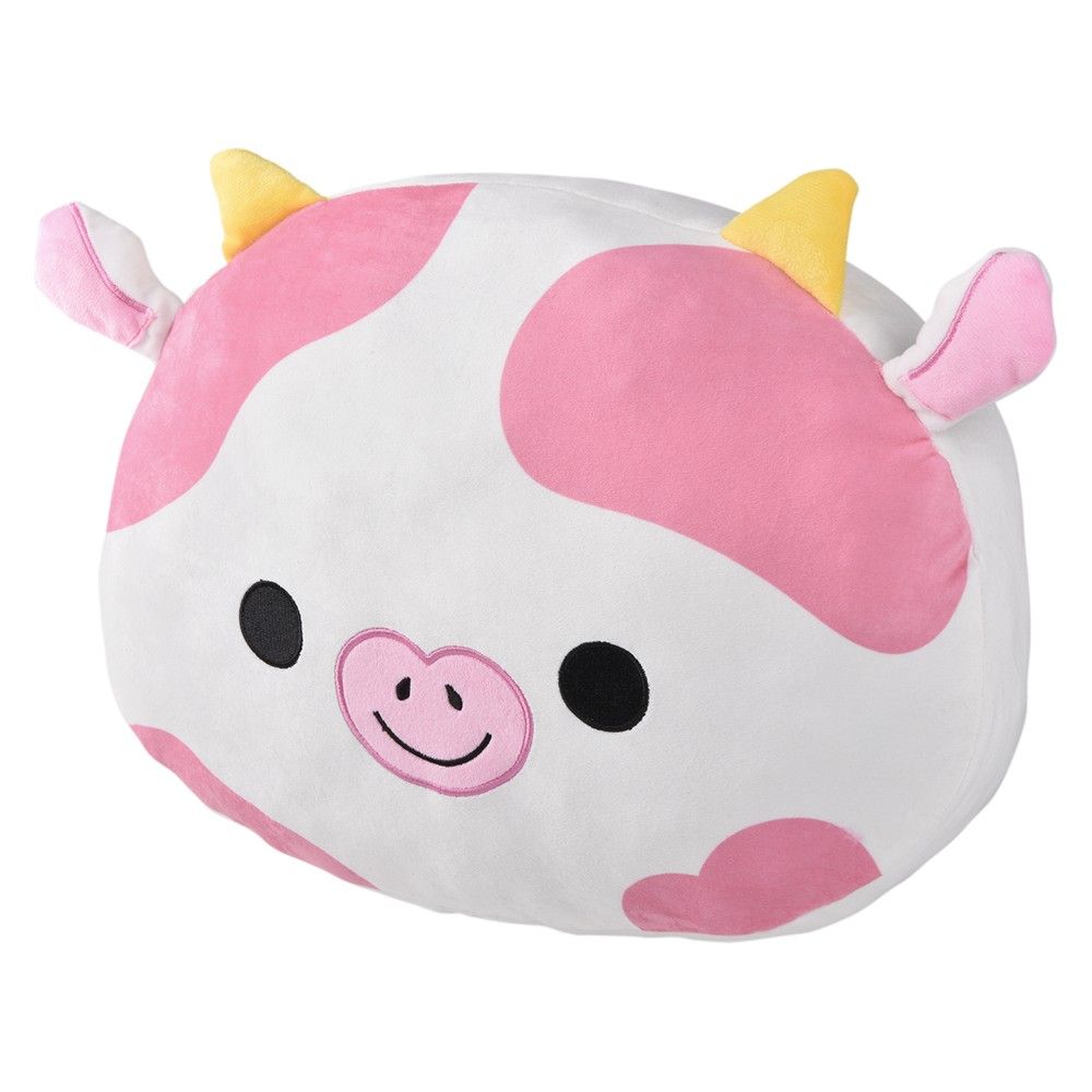 6 Bulk 16" Kawaii Strawberry Cow Pillow