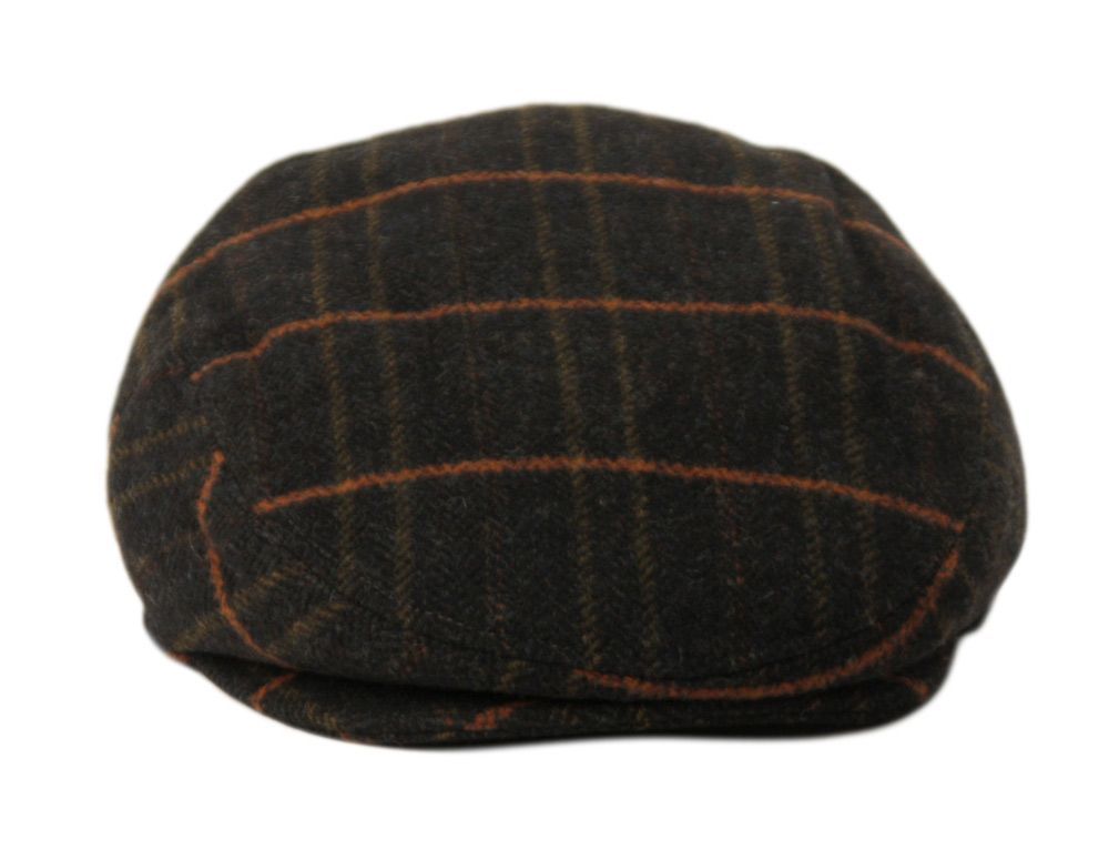6 Bulk Tweed Herringbone Wool Plaid Ivy Caps W/cloth Fabric Lining Assorted