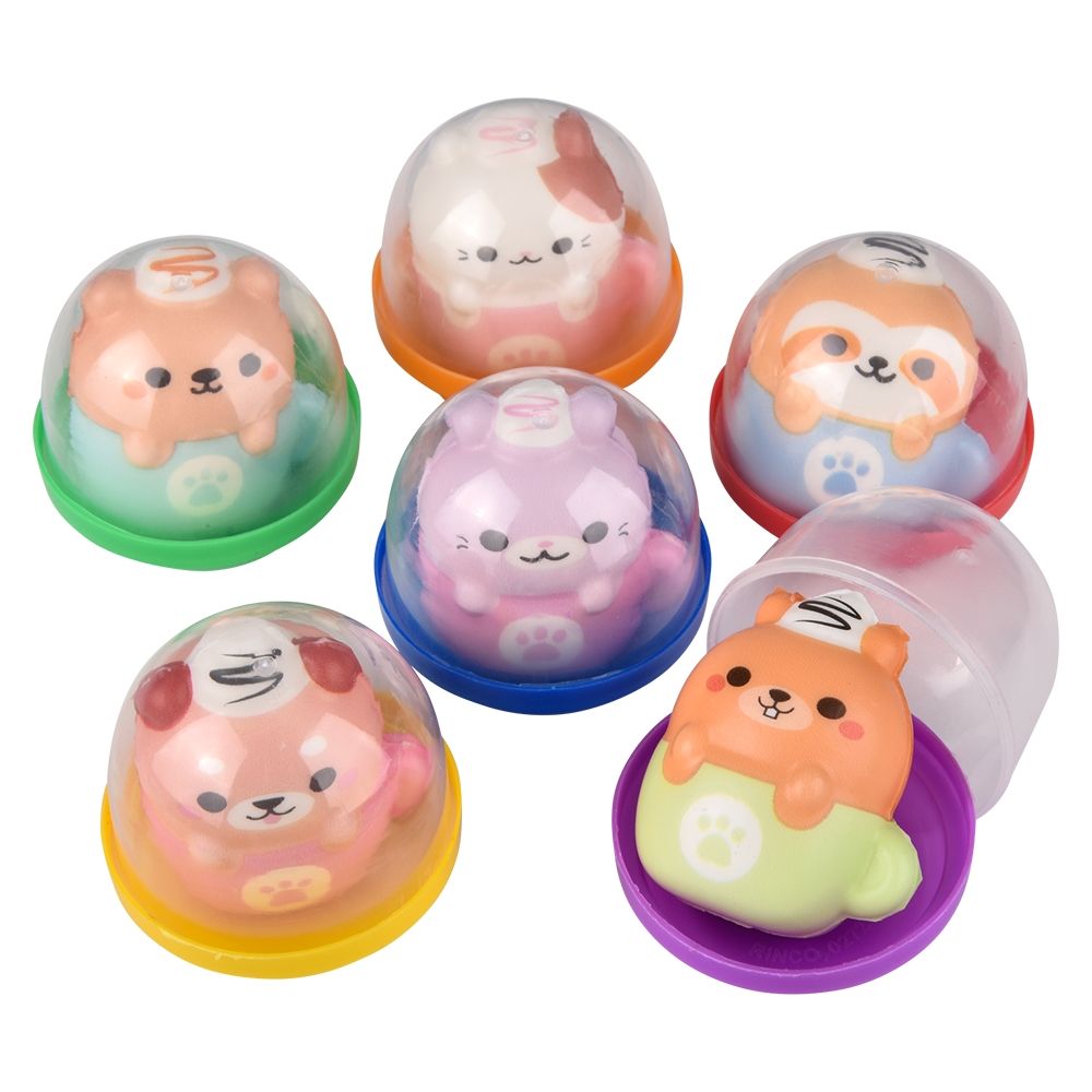 250 Bulk 2" Kawaii Latte Animal Squish In 2" Capsule