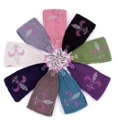 120 Bulk Knitted Rhinestone Winter Head Band