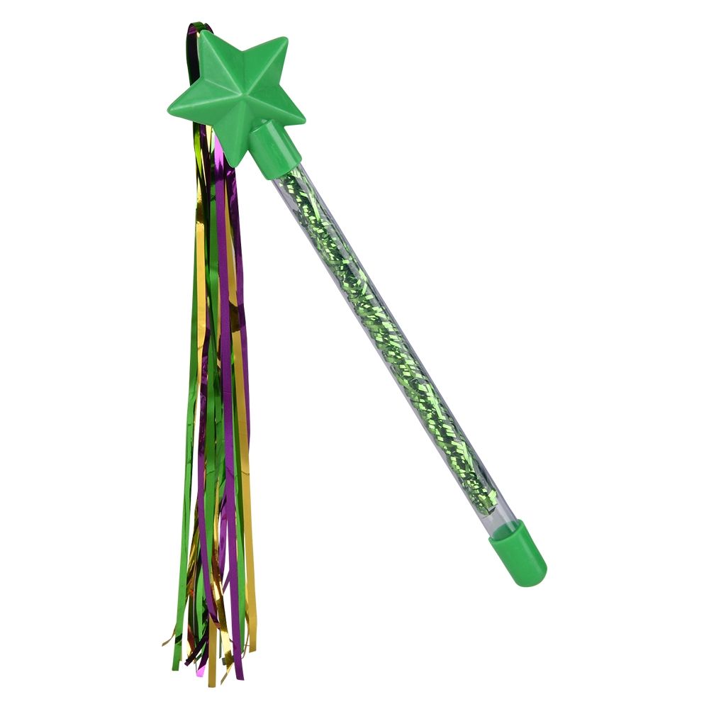 360 Bulk 9" Mardi Gras Star Tinsel Wand