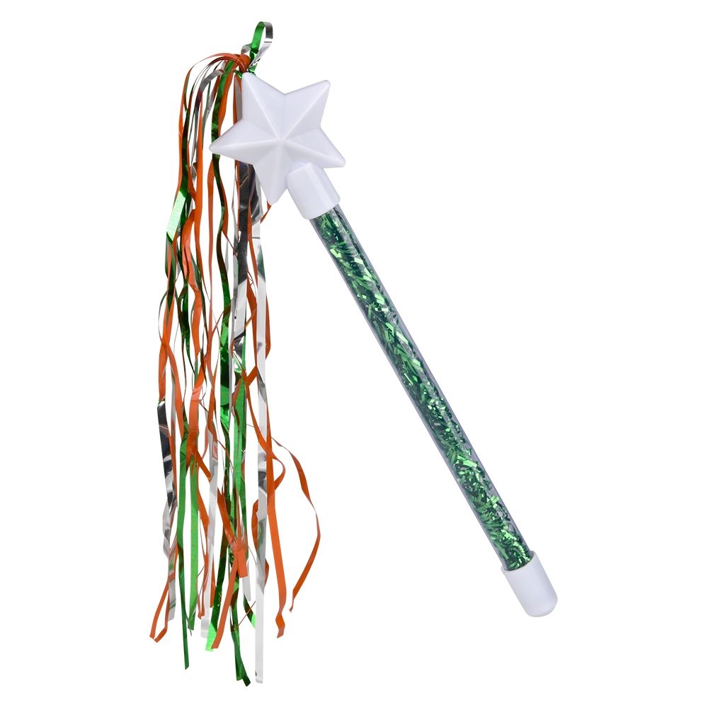 360 Bulk St. Patrick's Day Star Tinsel Wand 9"