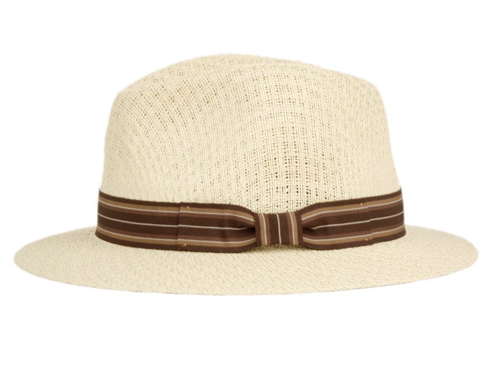 6 Bulk Small Brim Paper Straw Panama Hats With Grosgrain Band Assorted
