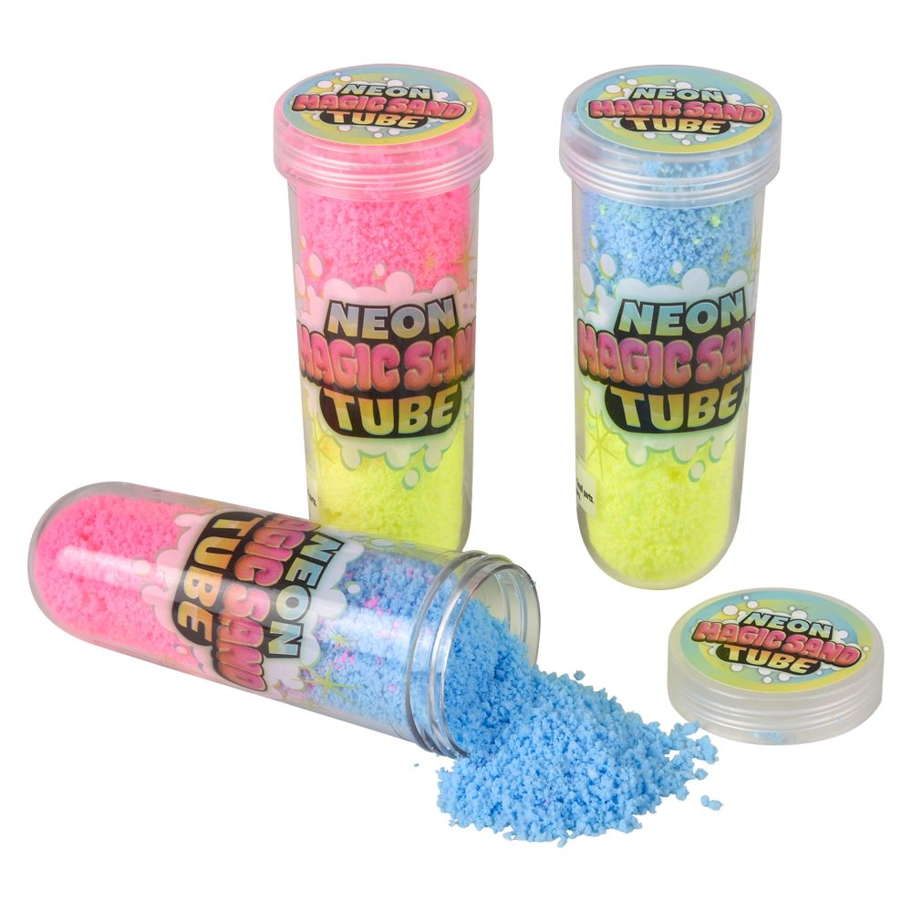 144 Bulk (t) 3.75" Neon Magic Soft Putty Tube 24ct