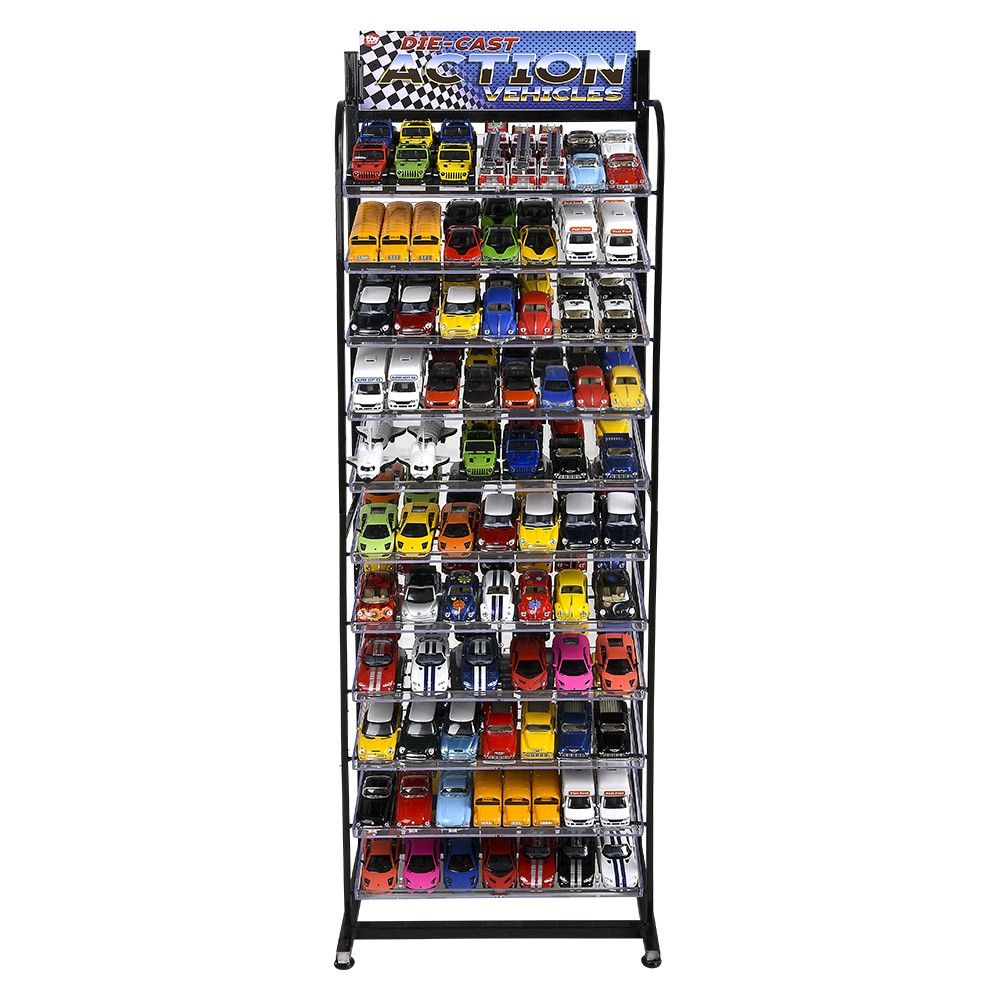 Bulk Metal Display Rack And 156 Pc Vehicle Bundle 1