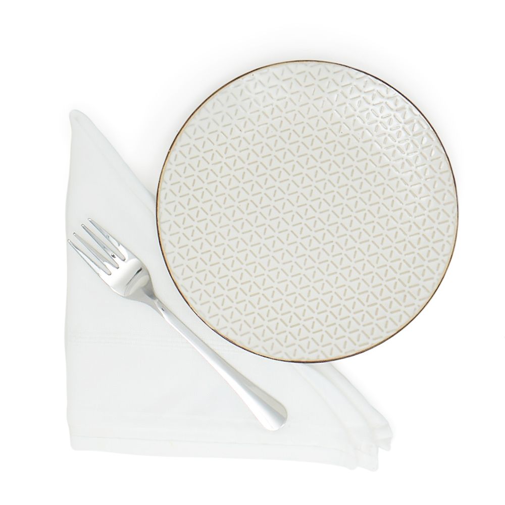 24 Bulk 6 Piece Stainless Steel Carnegie Fork Set