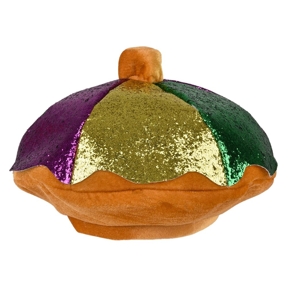 12 Bulk LighT-Up Mardi Gras King Cake Hat
