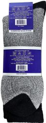 12 Bulk Yacht & Smith Women's Cotton Diabetic Assorted Colors Thermal Crew Socks Size 9-11