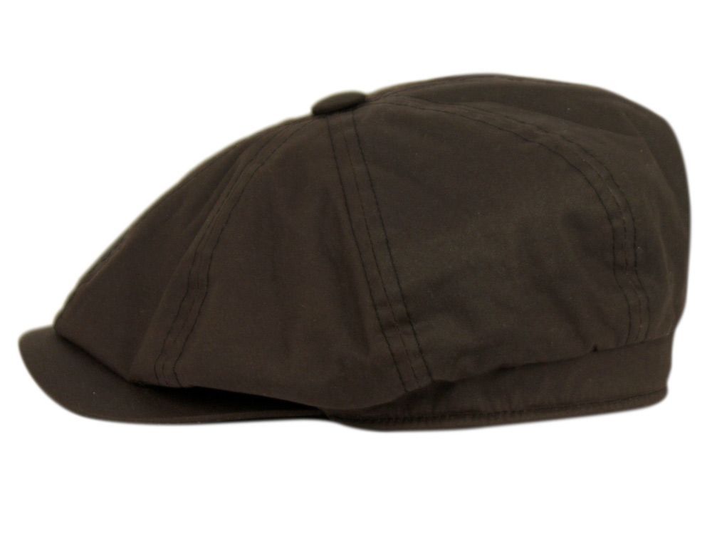 6 Bulk Berteil Oilcloth Newsboy Caps Assorted