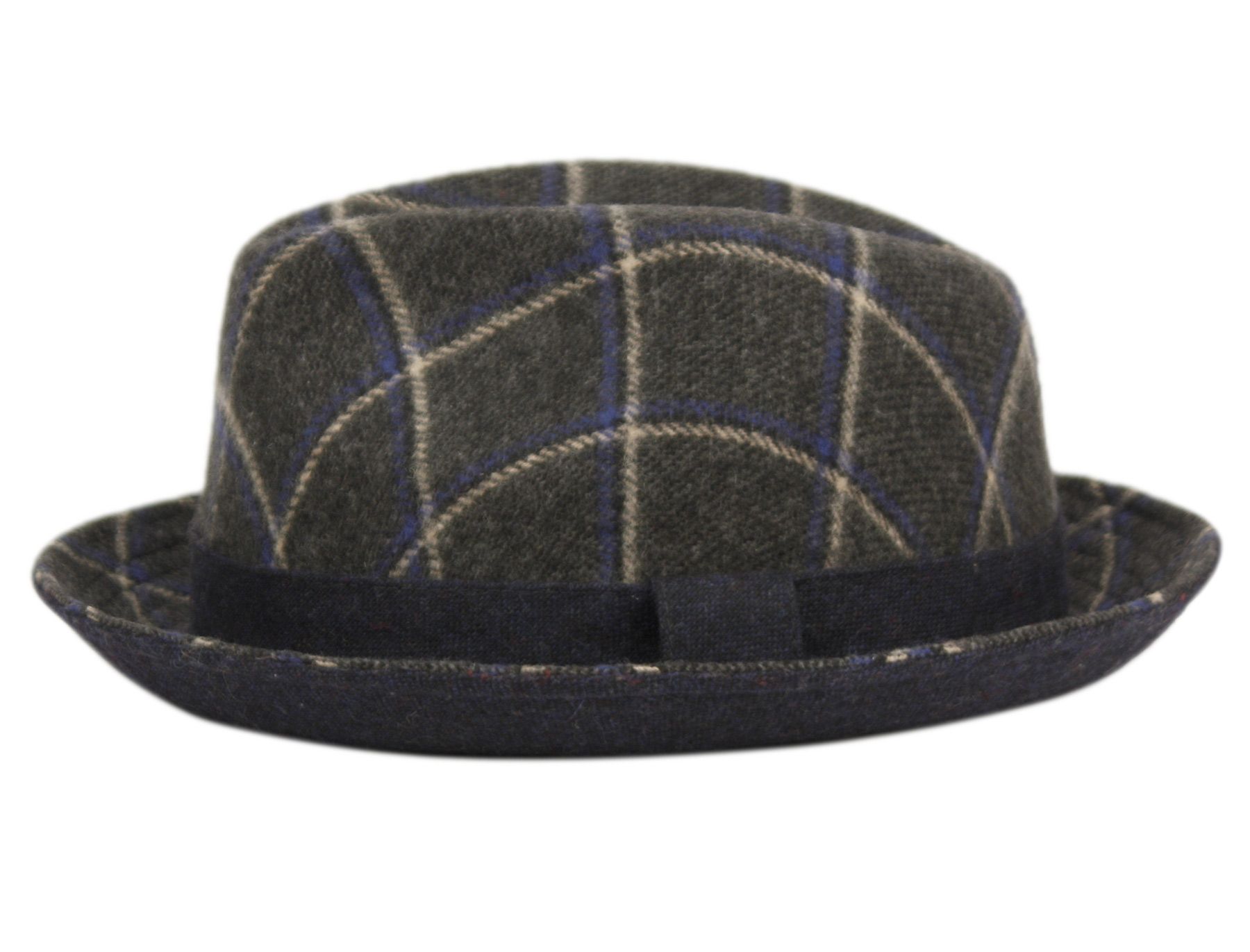 6 Bulk Richman Brothers Plaid Wool Fedora With Band Assorted