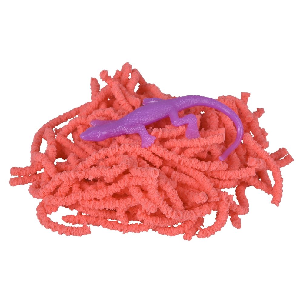 144 Bulk 3.6" Wiggle Wormy Lizard Putty 12ct