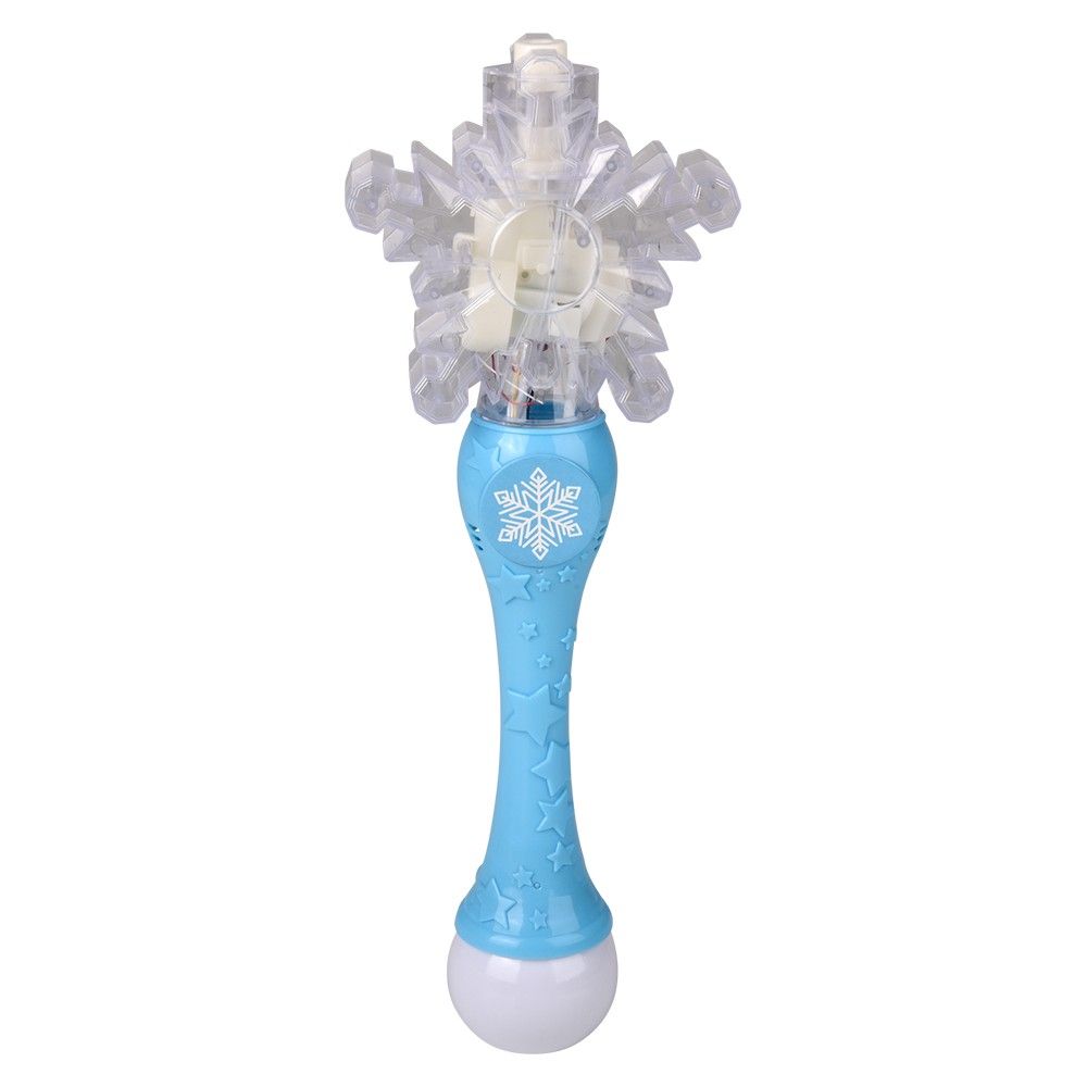 24 Bulk LighT-Up Snowflake Bubble Wand 15.5"