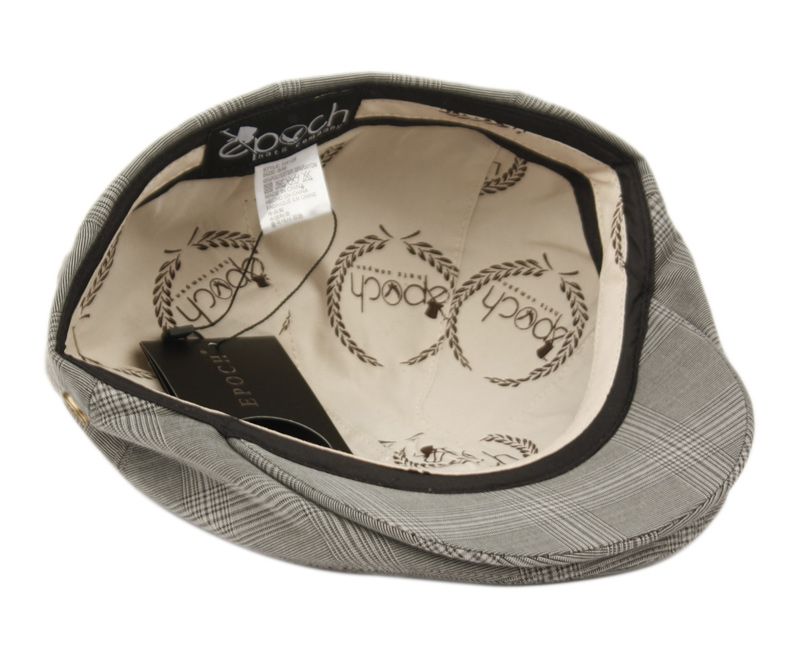 6 Bulk Slim Fit Six Panel Plaid Ivy Cap